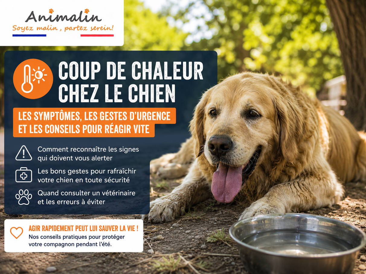 🚨 Coup de chaleur chez le chien : les symptômes, les gestes d'urgence et les conseils pour sauver votre compagnon