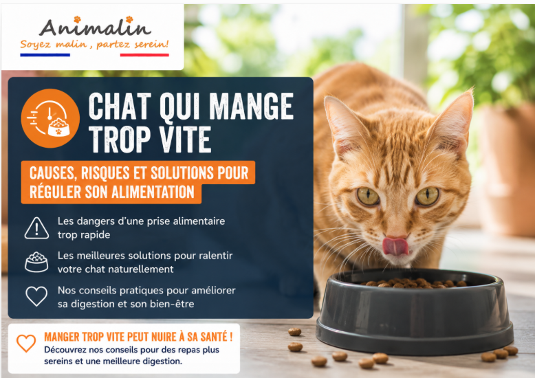 🐱 Que faire si mon chat mange trop vite ? Causes, risques et solutions (Guide complet 2026)