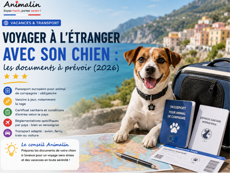 🌍 Voyager à l’étranger avec son chien : les documents à prévoir (2026) ⭐⭐⭐