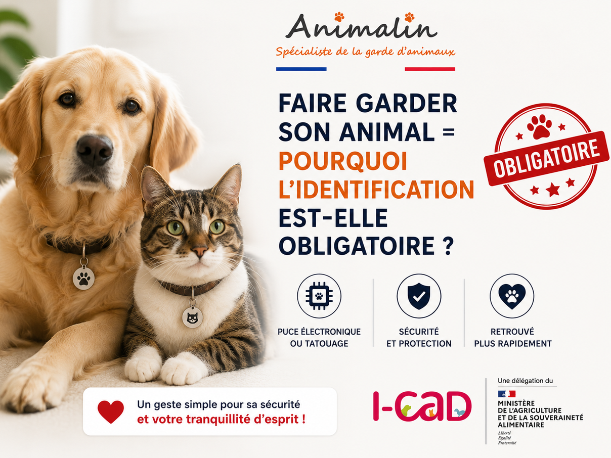 🆔 Faire garder son animal : pourquoi l'identification est-elle obligatoire ? Le guide complet (2026)