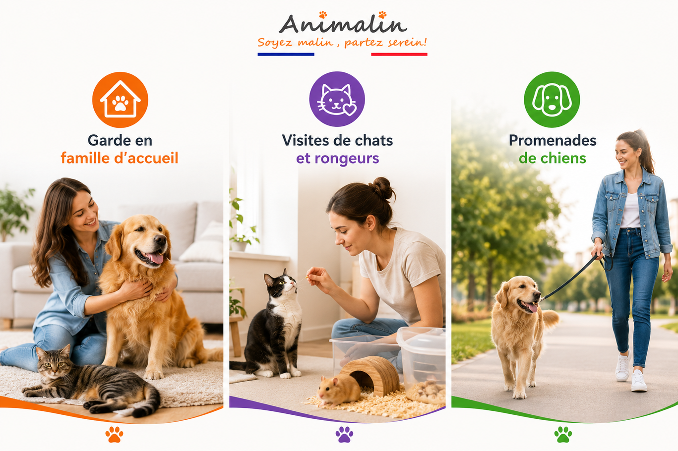 Garde d'animaux : famille d'accueil, visites ou promenades ?