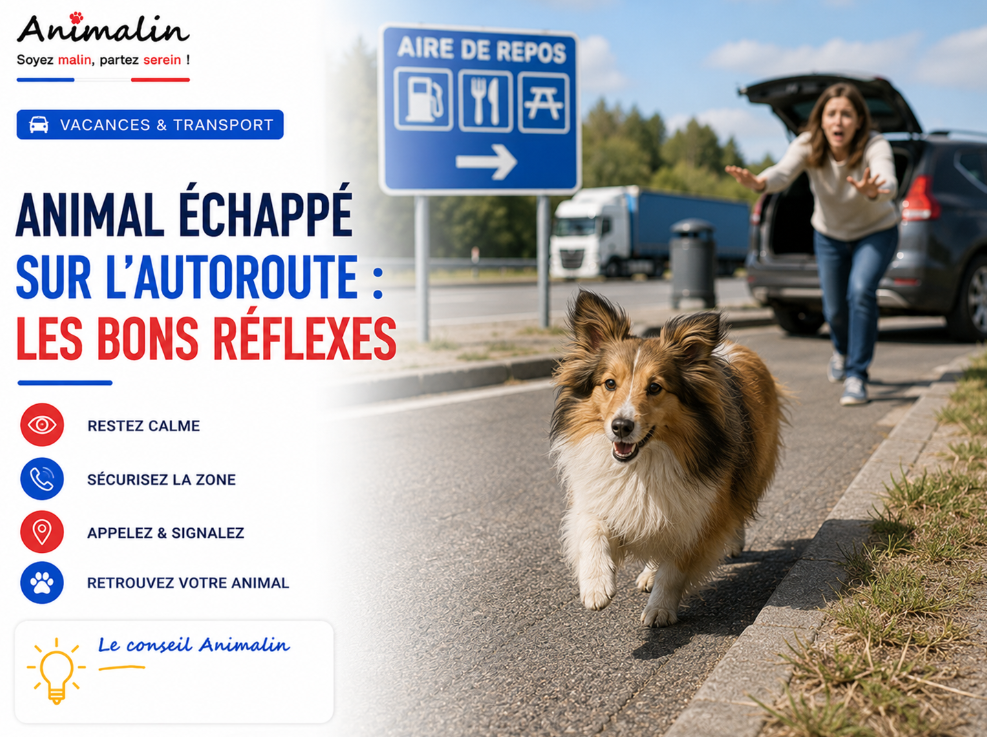 🐾 Que faire si son animal s’échappe pendant une pause sur l’autoroute ?