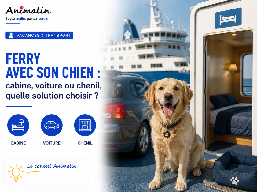 🚢 Ferry avec son chien : cabine, voiture ou chenil, quelle solution choisir ?