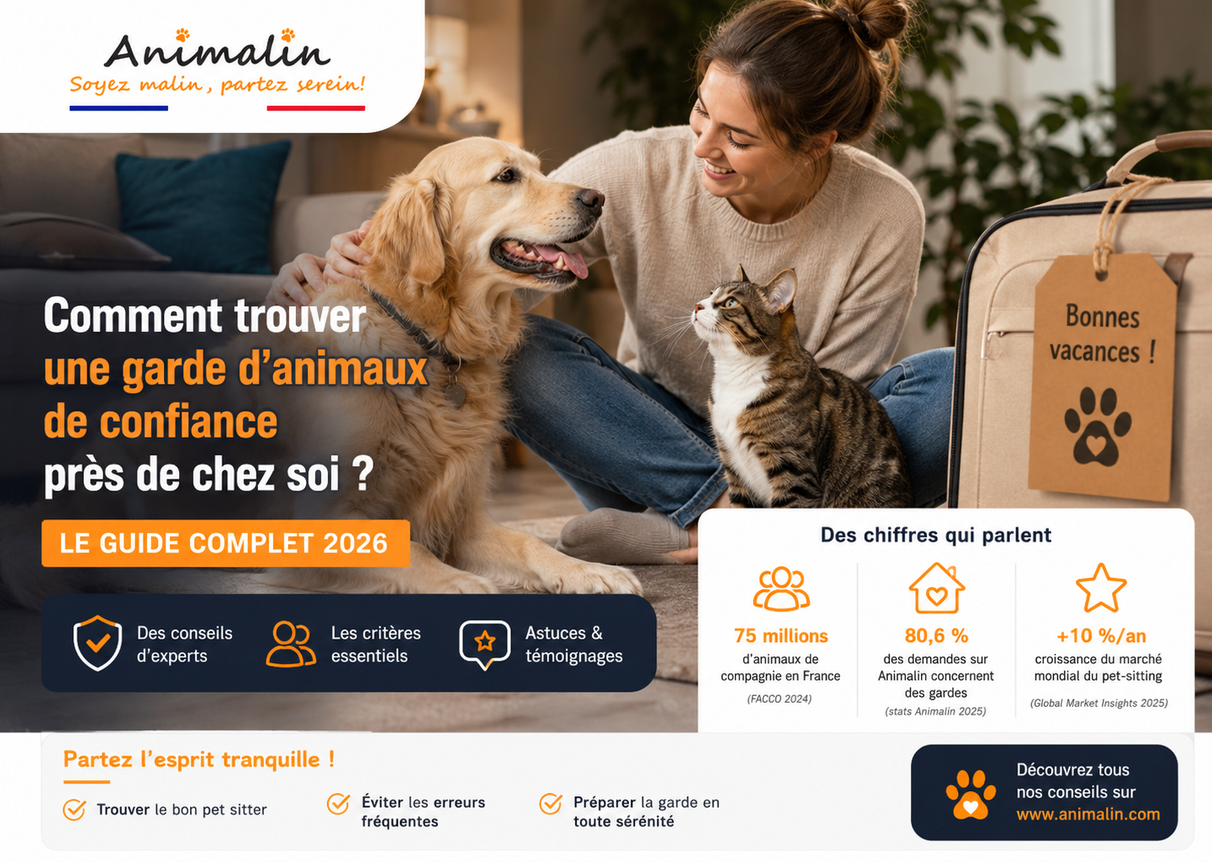 Garde d'animaux : comment trouver un pet sitter de confiance ? | Guide complet - Animalin
