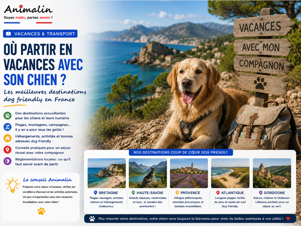 🗺️ Où partir en vacances avec son chien ? Les meilleures destinations en France